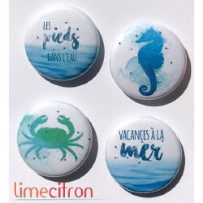 Lime Citron - badge 269 «Les pieds dans l'eau»